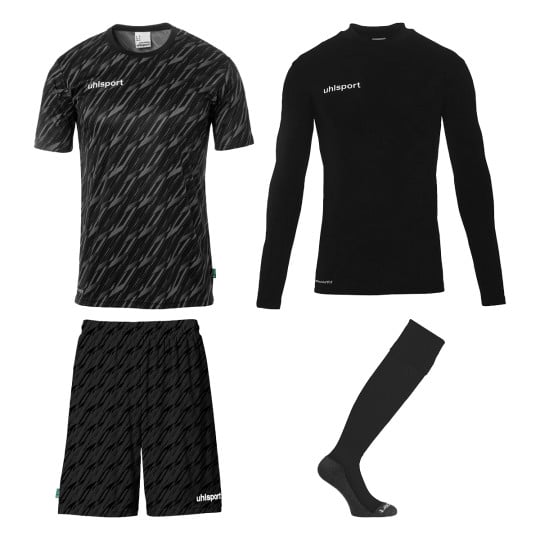 Uhlsport Progressive Keeperstenue Pack Zwart