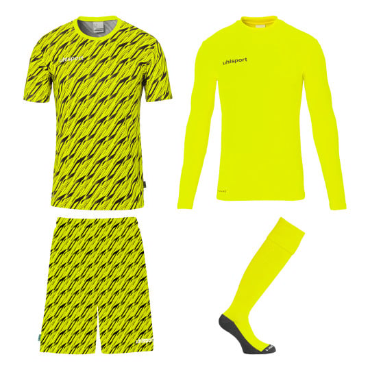 Uhlsport Progressive Keeperstenue Pack Kids Felgeel