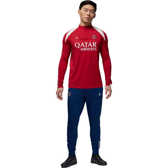 Nike Paris Saint-Germain x Jordan Strike Survêtement 1/4-Zip 2024-2025 Rouge Bleu Blanc