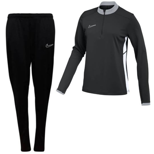 Nike Academy 25 1/4-Zip Women's Tracksuit Black Grey White