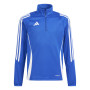 adidas Tiro 24 Trainingstrui 1/4-Zip Kids Blauw Wit