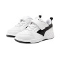 PUMA Rebound V6 Low Sneakers AC+ Kids Wit Zwart