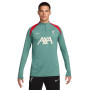 Nike Liverpool Strike Trainingstrui 1/4-Zip 2024-2025 Groen Rood