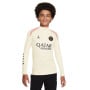 Nike Paris Saint-Germain x Jordan Strike Haut d'Entraînement 1/4-Zip 2024-2025 Enfants Blanc Cassé Rose Noir