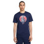 Nike Paris Saint-Germain Crest T-Shirt 2024-2025 Donkerblauw Rood Wit