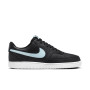 Baskets Nike Court Vision Low Next Nature noires, bleu clair et blanc