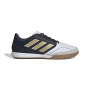 Chaussures de football en salle Adidas Top Sala Competition (IN) blanches, bleu foncé, or