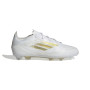 adidas F50 Pro Gazon Naturel Chaussures de Foot (FG) Enfants Blanc Doré