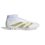 adidas Predator League Sans Lacets Gazon Naturel Chaussures de Foot (FG) Blanc Doré