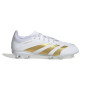 adidas Predator Elite Gazon Naturel Chaussures de Foot (FG) Enfants Blanc Doré