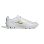 adidas F50 Club Gazon Naturel Gazon Artificiel Chaussures de Foot (FxG) Blanc Doré