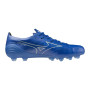 Mizuno Alpha Elite Gazon Naturel Chaussures de Foot (FG) Bleu Blanc Doré