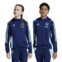 adidas Arsenal Track Sweat à Capuche 2024-2025 Enfants Bleu Foncé Bleu Clair