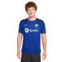 Nike FC Barcelona Strike Trainingsshirt 2024-2025 Blauw Lichtgroen