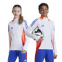 adidas Tiro 24 Haut d'Entraînement 1/4-Zip Enfants Blanc Bleu Rouge Orange