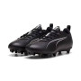 PUMA Ultra 5 Play Gazon Naturel Gazon Artificiel Chaussures de Foot (MG) Enfants Noir Blanc