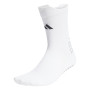 Chaussettes de football rembourrées Adidas, blanches et noires