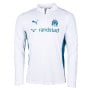 PUMA Olympique Marseille Trainingstrui 1/4 Zip 2024-2025 Wit Donkerblauw