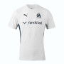 PUMA Olympique Marseille Maillot d'Entraînement 2024-2025 Blanc Bleu Foncé