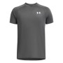 Chemise d'entraînement Under Armour Tech 2.0 pour enfants gris foncé et blanc