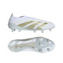 adidas Predator Elite Sans Lacets Gazon Naturel Chaussures de Foot (FG) Blanc Doré