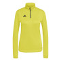 adidas Entrada 22 Trainingstrui 1/4-Zip Dames Geel Zwart