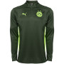 PUMA Borussia Dortmund Trainingstrui 1/4 Zip 2024-2025 Groen Geel