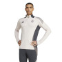 adidas Real Madrid Trainingstrui 1/4-Zip Europees 2024-2025 Beige Donkergrijs Bruin