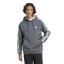 adidas Essentials Fleece Sweat à Capuche Gris Foncé Blanc