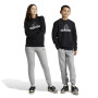 adidas Essentials Big Logo Fleece Joggingpak Kids Zwart Grijs Wit