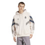 adidas Real Madrid Originals Hoodie 2024-2025 Beige Donkergrijs Bruin