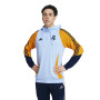 adidas Real Madrid Track Hoodie 2024-2025 Lichtblauw Geel Donkerblauw