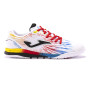 Joma Regate Rebound Chaussures de Foot en Salle (IN) Blanc Rouge Bleu Jaune