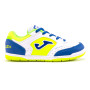 Joma Top Flex Zaalvoetbalschoenen (IN) Kids Wit Geel Blauw