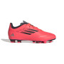 adidas F50 Club Gras / Kunstgras Voetbalschoenen (FxG) Kids Felrood Zwart Zilver