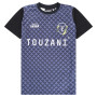 Touzani Hikarimono Voetbalshirt Kids Blauw Zwart Wit