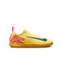 Nike Zoom Mercurial Vapor 16 Mbappé Academy Chaussures de Foot en Salle (IN) Enfants Jaune Rose Orange