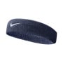 Nike Swoosh Hoofdband Donkerblauw Wit