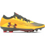 Under Armour Magnetico Elite 4.0 Gazon Naturel Chaussures de Foot (FG) Jaune Gris Rouge