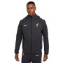 Nike Liverpool Tech Fleece Vest 2024-2025 Donkergrijs Geel