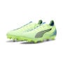 PUMA Ultra 5 Pro Gazon Naturel Chaussures de Foot (FG) Vert Bleu Noir Blanc