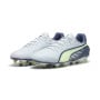 PUMA King Match Gazon Naturel Gazon Artificiel Chaussures de Foot (MG) Gris Clair Gris Foncé Vert Clair