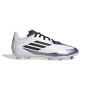 adidas F50 Messi League Gazon Naturel Chaussures de Foot (FG) Enfants Blanc Mauve Noir