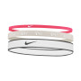 Nike Mixed Hoofdbanden 3-Pack Roze Grijs Wit Zwart