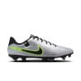 Nike Tiempo Legend 10 Academy Crampons Vissés Chaussures de Foot (SG) Anti-Clog Argenté Noir Jaune Néon