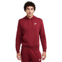 Nike Sportswear Club Fleece Hoodie Donkerrood Wit