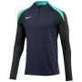 Haut d'entraînement Nike Strike 24 1/4-Zip pour enfant, bleu foncé, turquoise, blanc