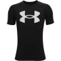 Under Armour Tech Big Logo T-Shirt Kids Zwart Wit