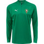 PUMA Maroc Haut d'Entraînement 1/4-Zip 2024-2026 Enfants Vert Argenté