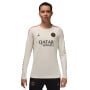 Nike Paris Saint-Germain x Jordan Strike Trainingsshirt Lange Mouwen 2024-2025 Dames Gebroken Wit Roze Zwart